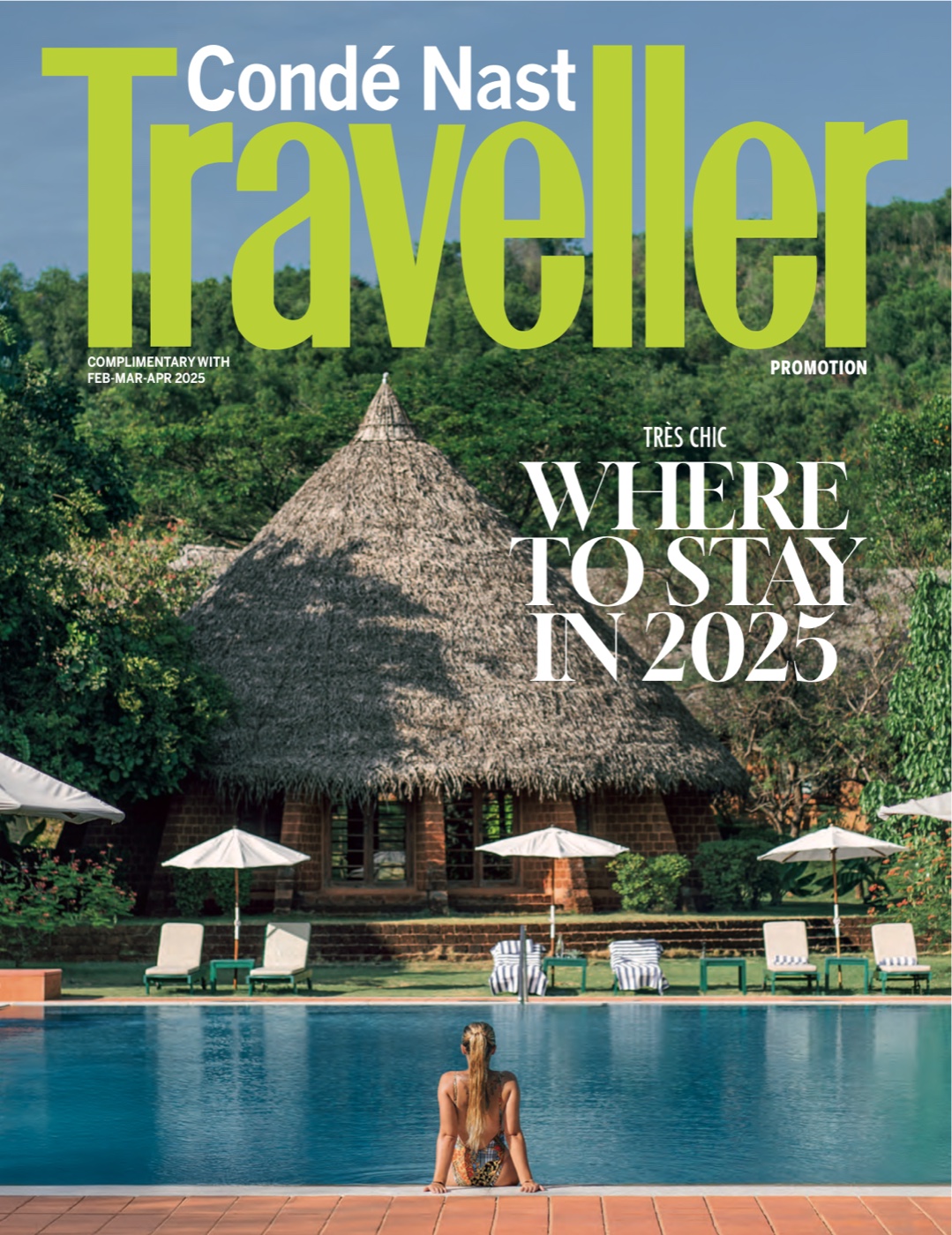 Condé Nast Traveller — Where to Stay in 2025 cover featuring Indian Summer House