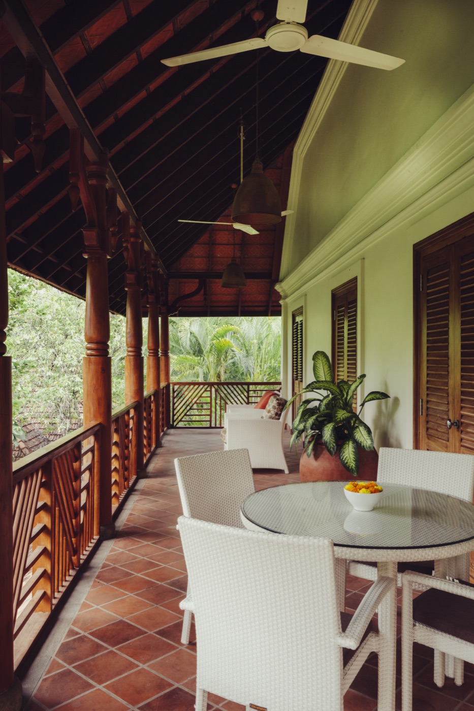 The private balcony table